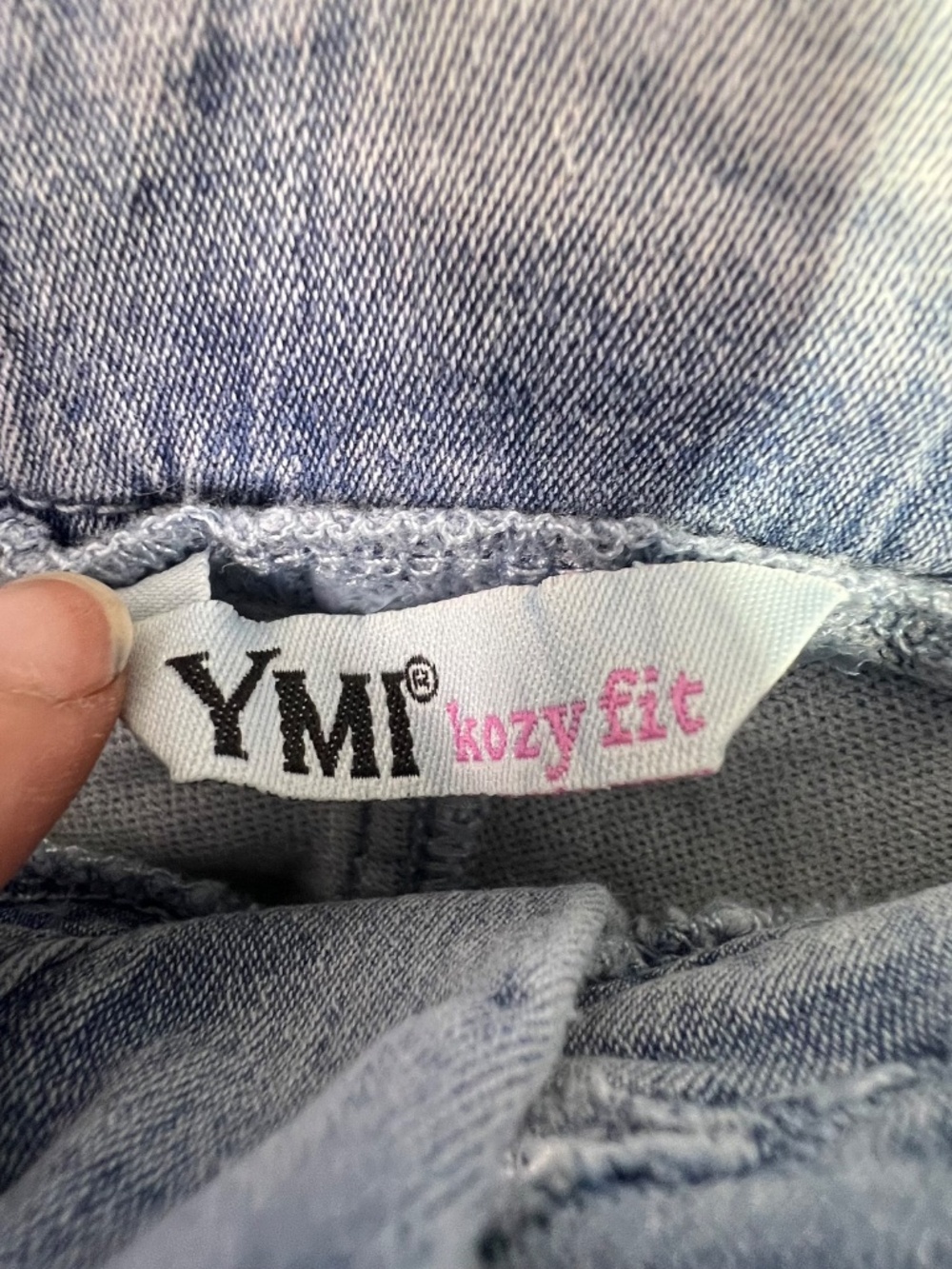NWT🤩 |•YMI•| Kozy Fit Soft Knit Denim Light Wash Pull On Jeans Size XXL - Picture 6 of 7